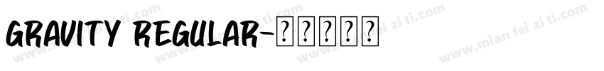 GRAVITY REGULAR字体转换